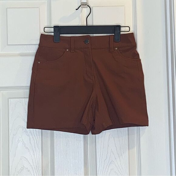 Lululemon City Sleek 5 Pocket High-Rise Short 4"  Dark Terracotta Size 24 - Picture 5 of 8